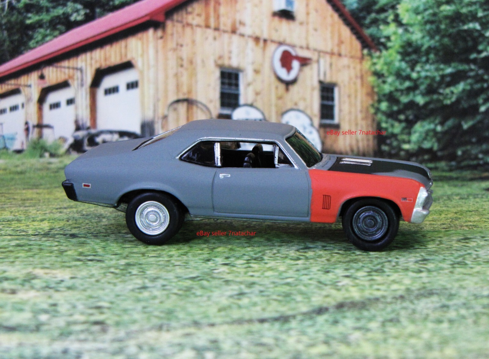 1968-1972 Chevy Nova SS Model Hot Rat Rod Muscle Drag Car Base 1:64 Scale