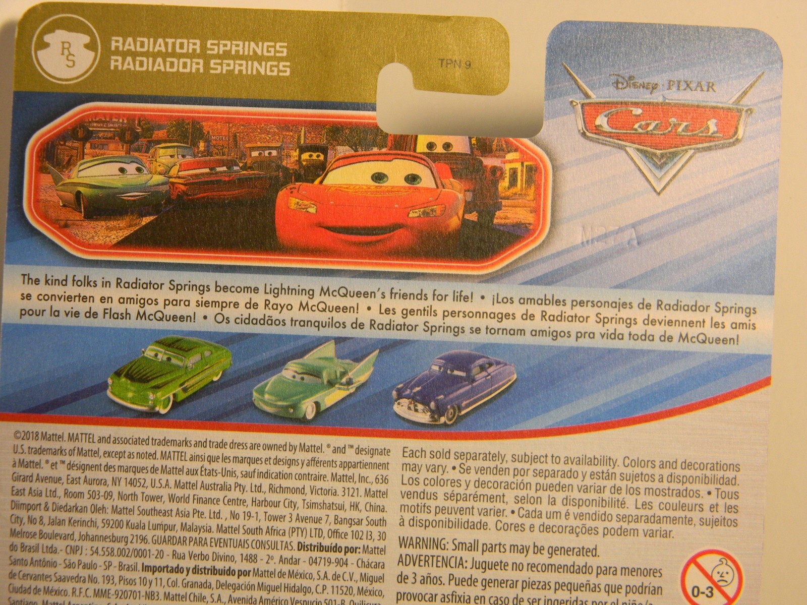 2020 Disney Pixar Cars, “Edwin Kranks” Green, New, Unopened, Blister Package