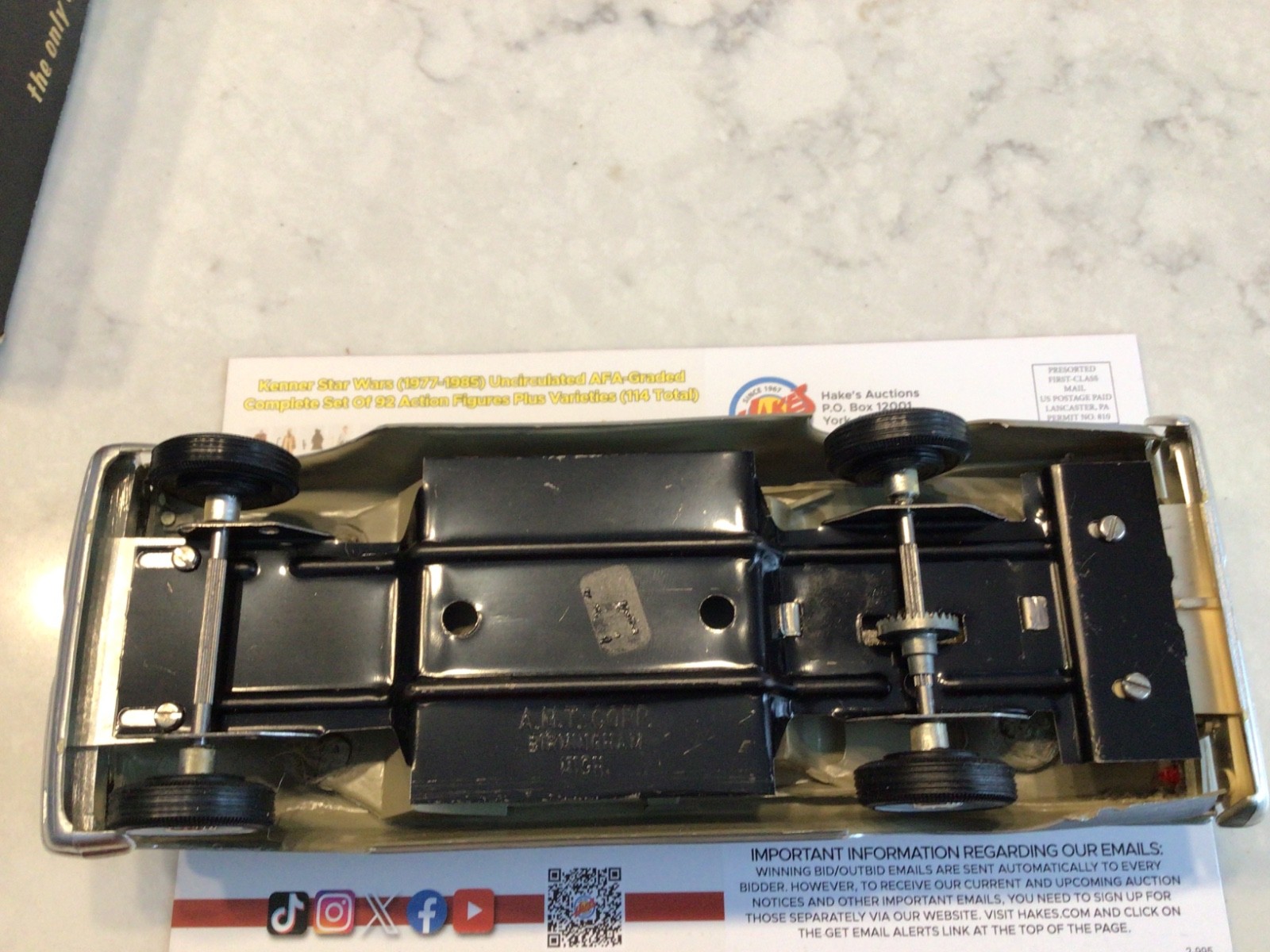 AMP 1959 MERCURY PARKLANE TWO TONE PROMO WITH FLY WHEEL IN ORIGINAL BOX