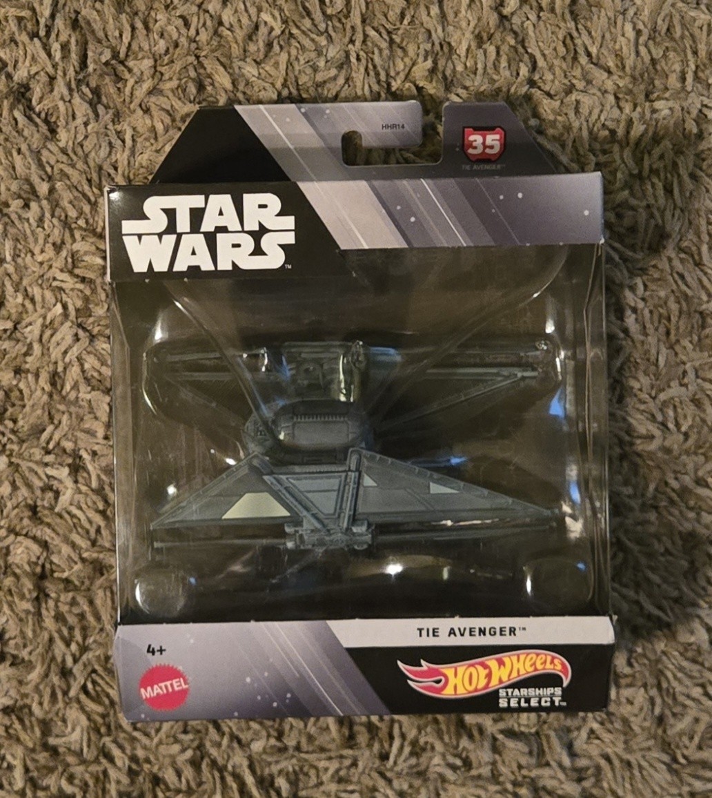 Star Wars Hot Wheels Starships Select Tie Avenger #35 Mattel