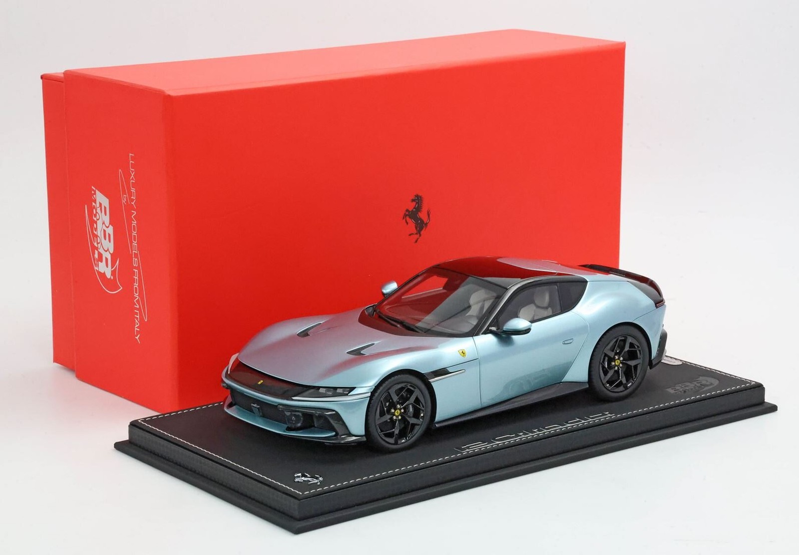 Ferrari 12Cilindri Coup Celeste Trevi in 1:18 scale by BBR