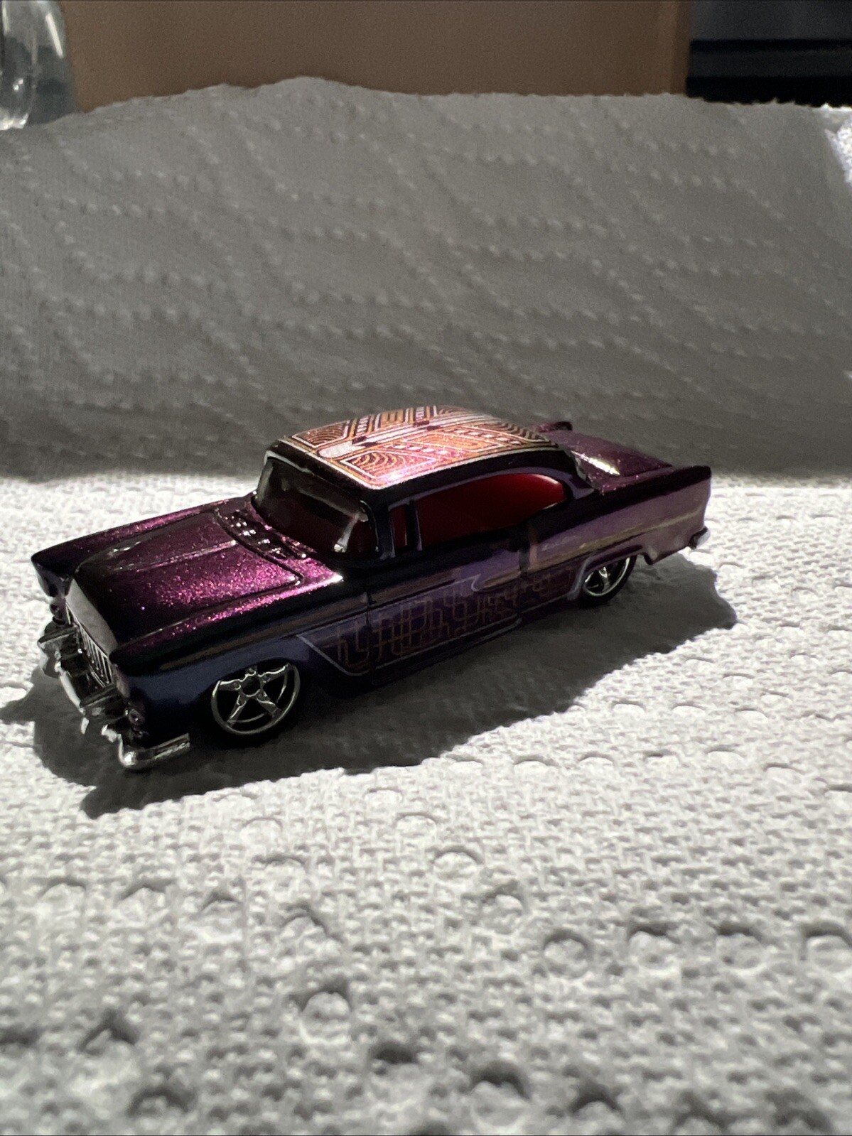 2025 Hot Wheels – ROD SQUAD 3/10 – ’55 Chevy #45/250 Custom Paint And Wheel Swap