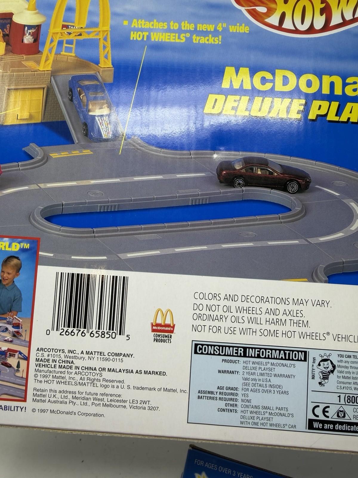 🔥 Hot Wheels McDonald’s Deluxe Playset 65850 – 1990s Vintage – NEW & SEALED! 🔥