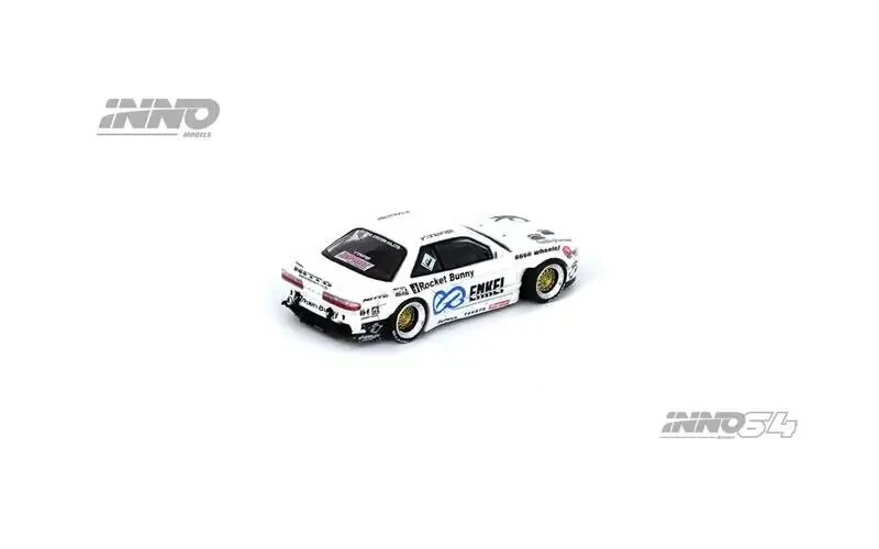 Inno64 1:64 Nissan Silvia S13 V2 Pandem Rocket Bunny – White
