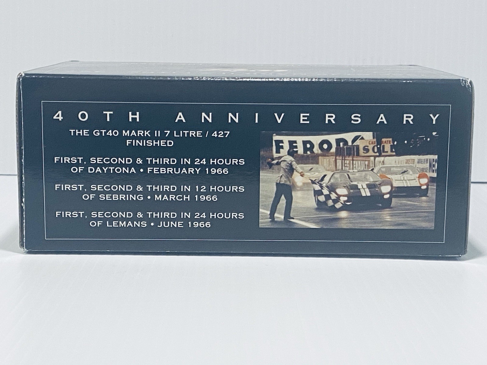 Wix 1966 Ford GT40 + Box & COA +5 Am. Diorama Race Day Figures + Custom Display