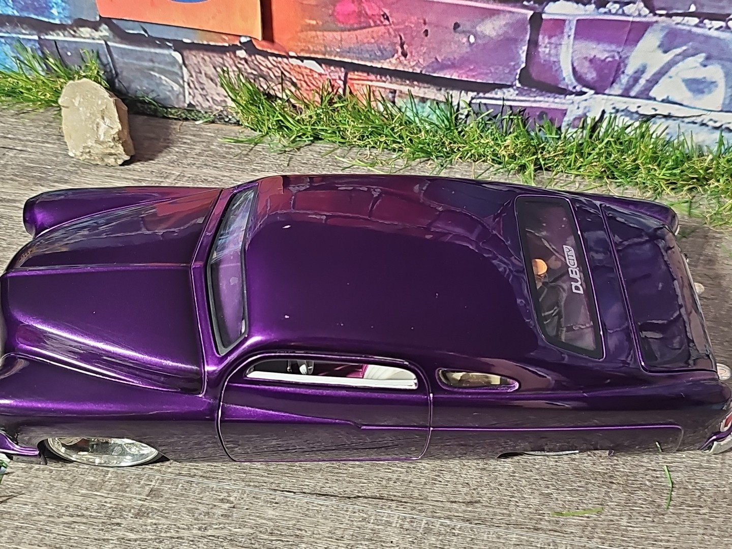 HTF Vntg 2004 Jada DUB City Oldskool 1951 Mercury Coupe Purple 1:18 NO BOX
