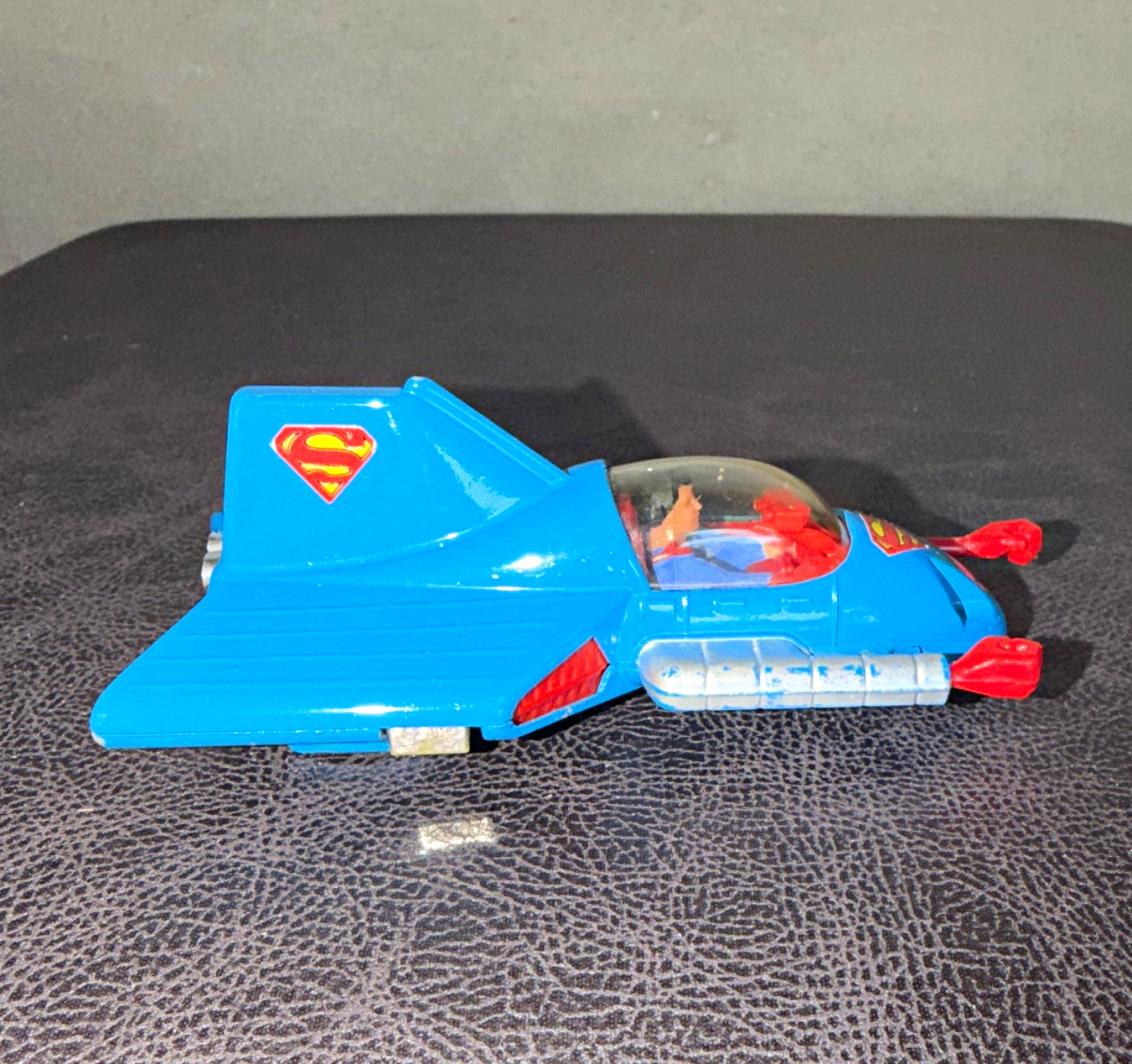 Corgi Juniors Superman Supermobile 1:64 Diecast Vehicle Blue Vintage 1970