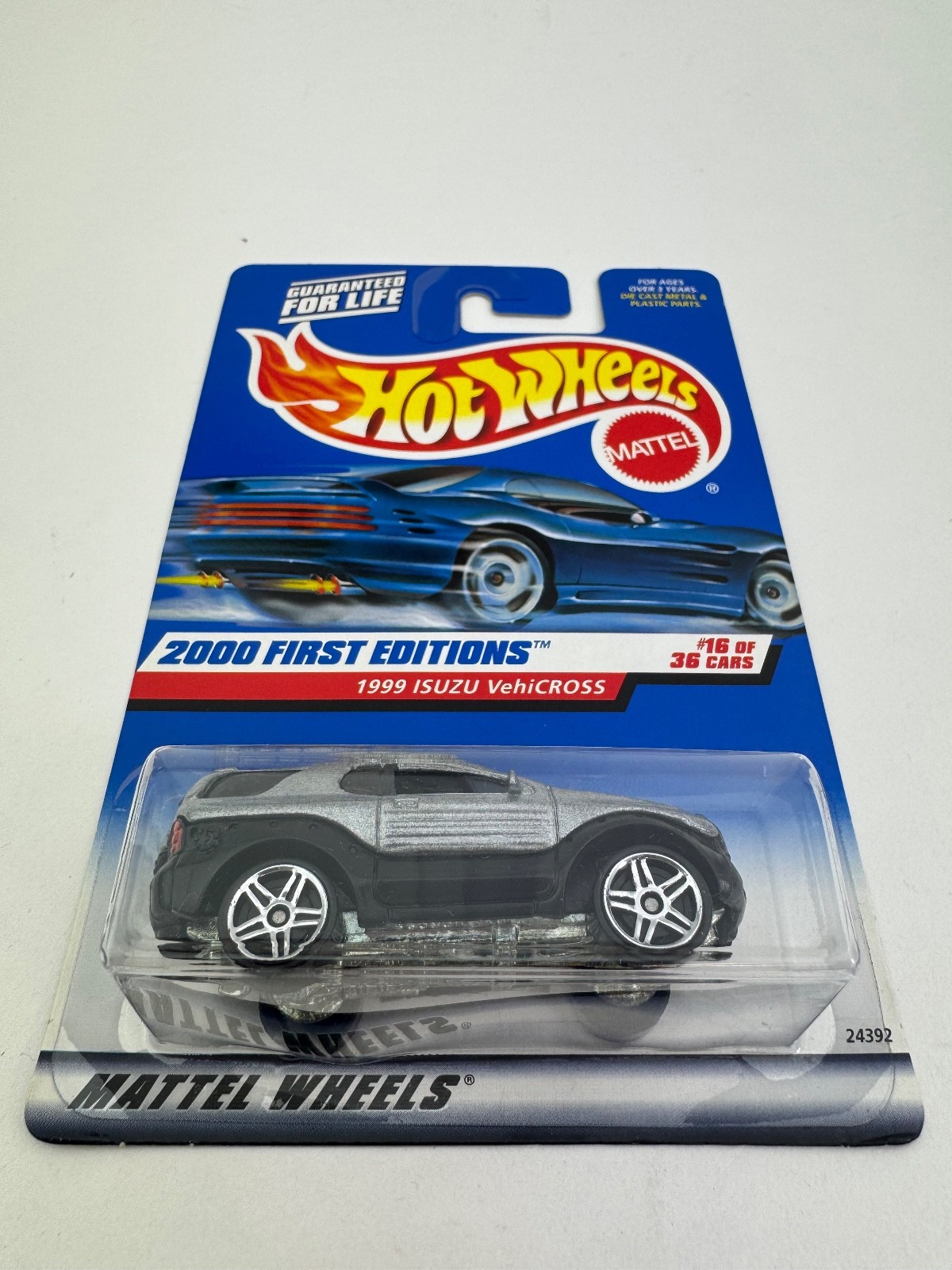 Hot Wheels 2000 First Editions 16/36 Silver 1999 Isuzu VehiCross