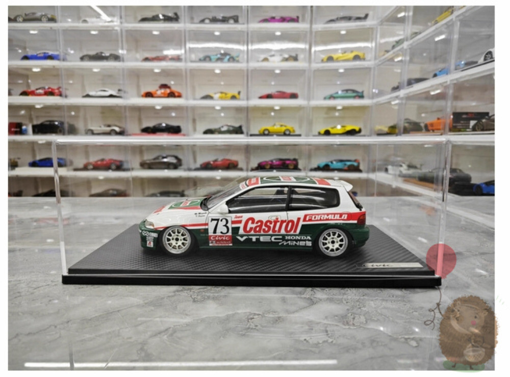 IG 1/18 Honda CIVIC EG6 #73 Resin model Diecast Model Car Simulation Boys Gifts