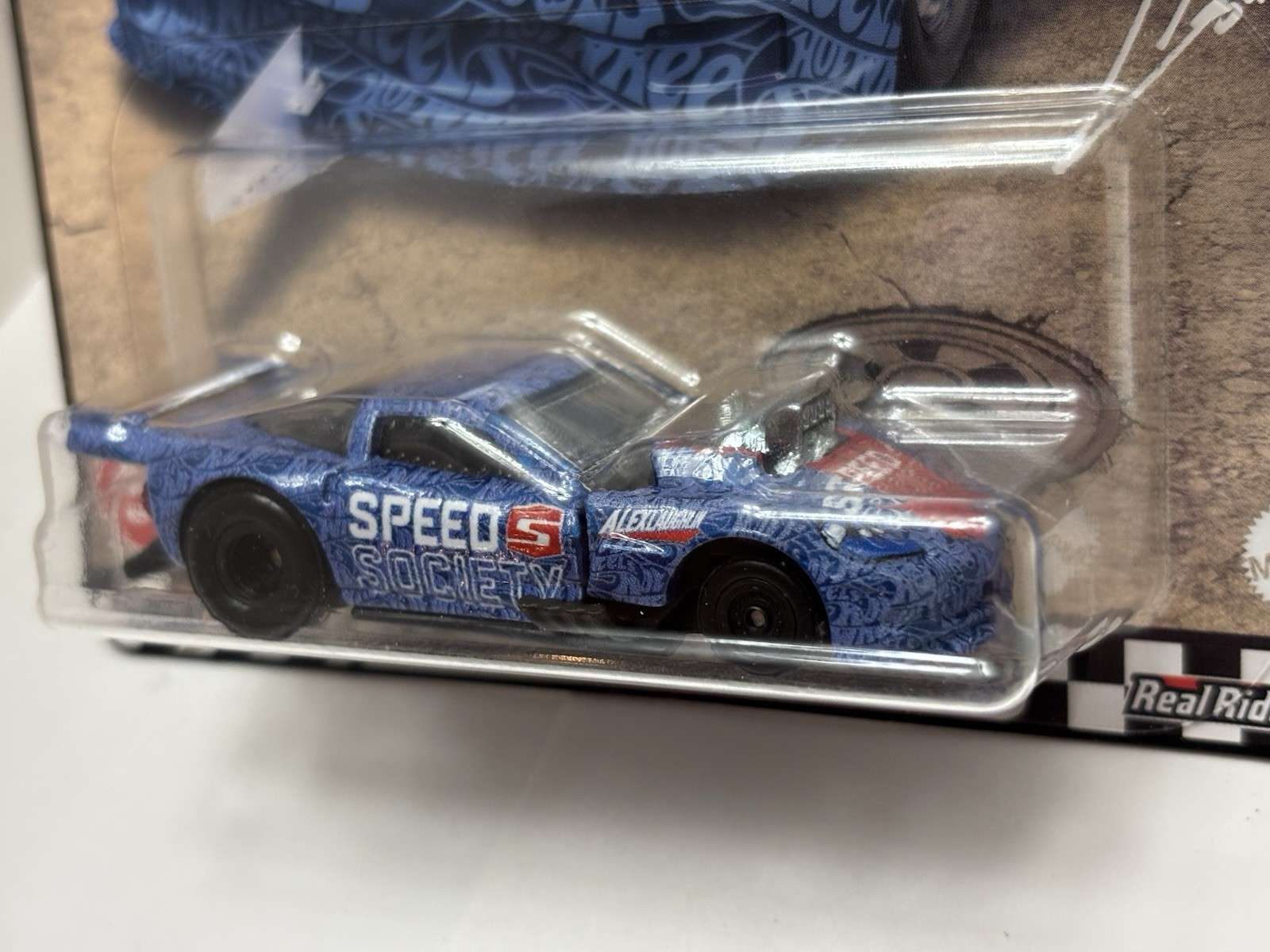 Hot Wheels Boulevard #51 Signed Laughlin ’12 Corvette Z06 Drag Racer (Blue) CASE