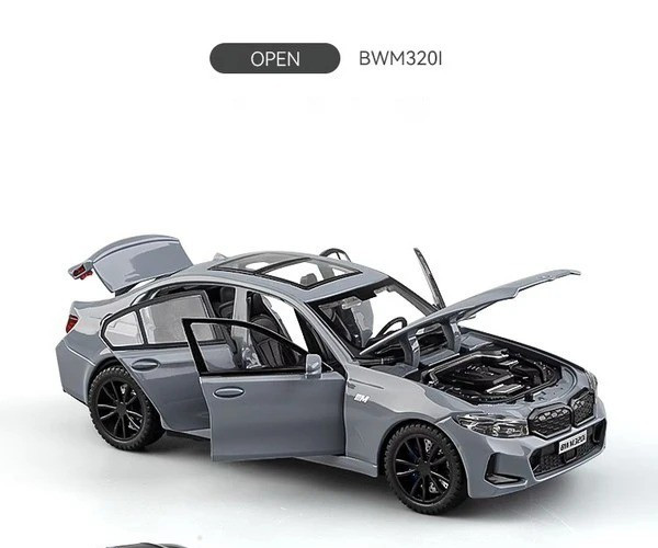 BMW 320i G20 1:32 Scale Alloy Diecast Car Model Sound & Light Vehicle Toy Gift