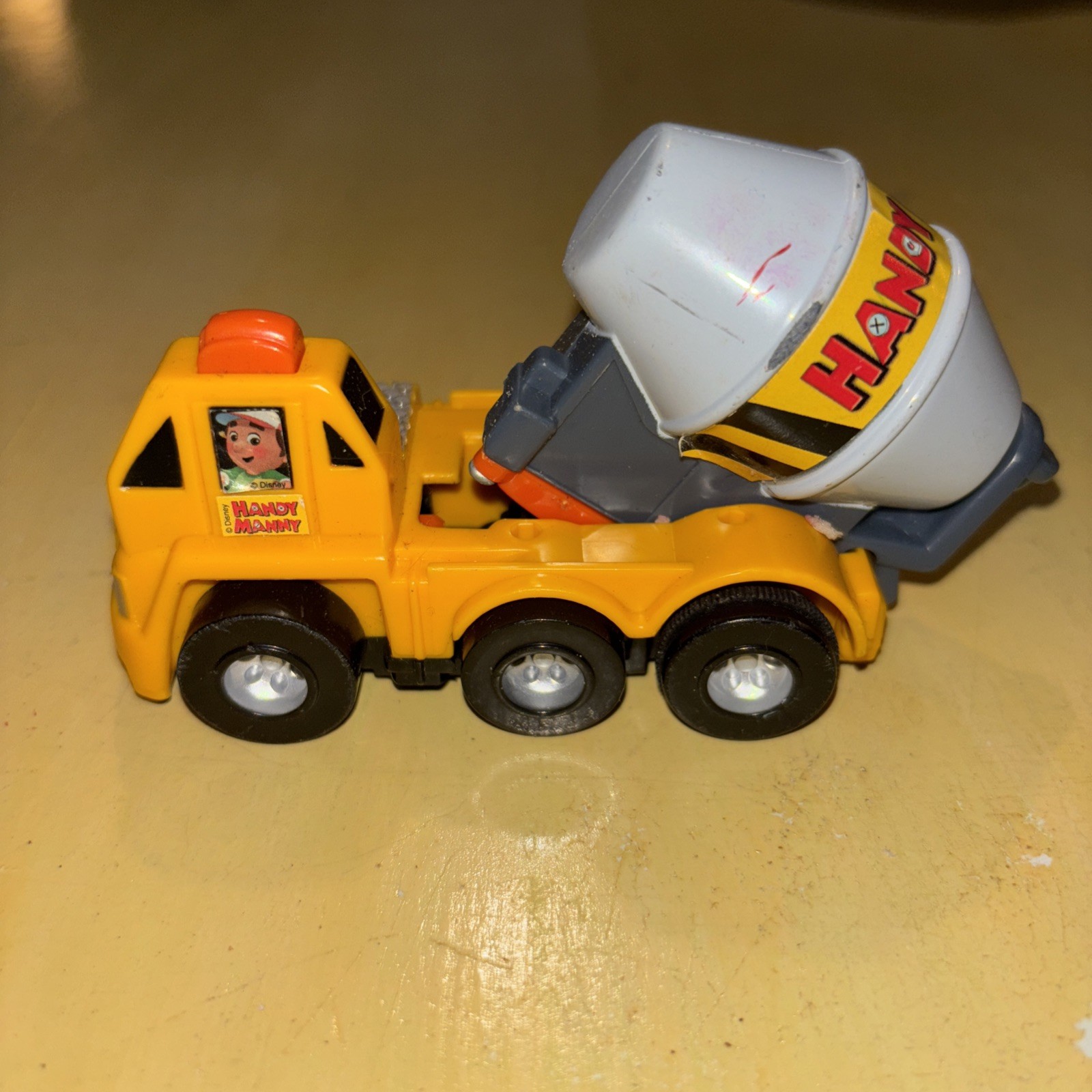 VTG Handy Manny Cement Mixer Mixing Truck Construction Push And Go Disney