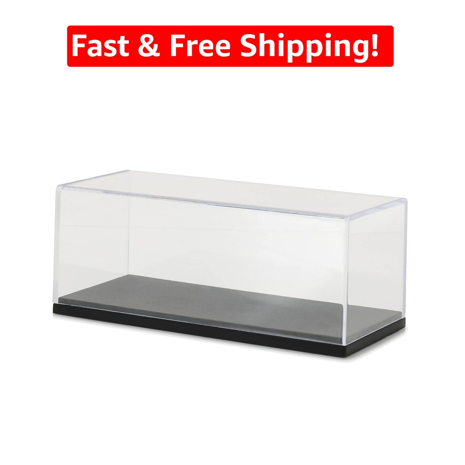Clear Acrylic Display Case for 1:43 Die-Cast Vehicles – Tabletop Mount