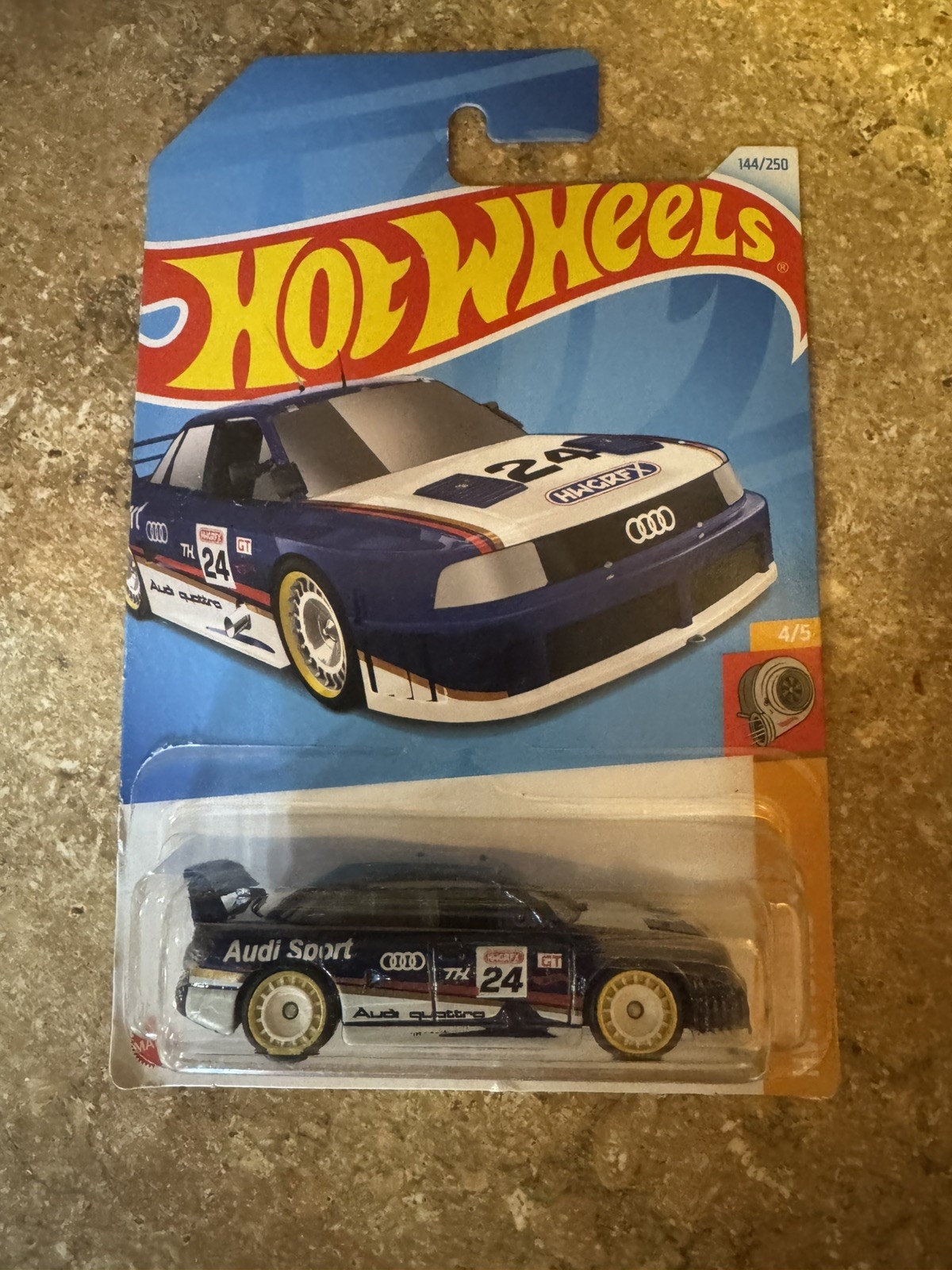 Hot Wheels Super Treasure Hunt 144/250 HW Turbo 4/5 Audi 90 Quattro