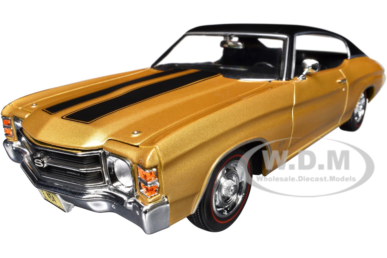 1971 CHEVROLET CHEVELLE SS 454 SPORT GOLD 1/18 DIECAST MODEL BY MAISTO 31890