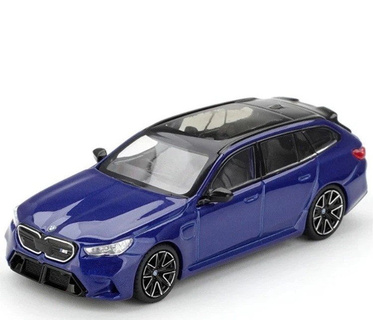 Mini GT 1:64 BMW M5 Touring (G99) Marina Bay Blue Metallic Model MGT01080-2I