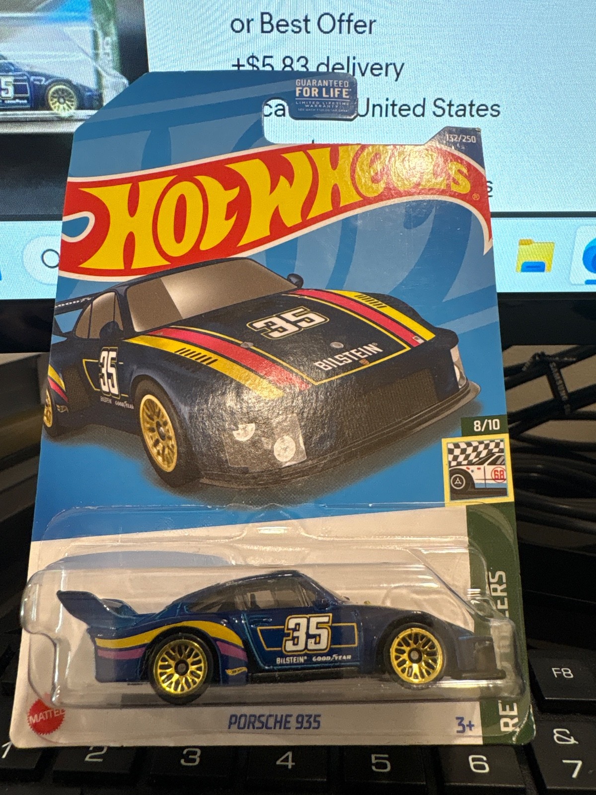 2022 Hot Wheels Mainline Porsche 935 Retro Racers 8/10 132/250