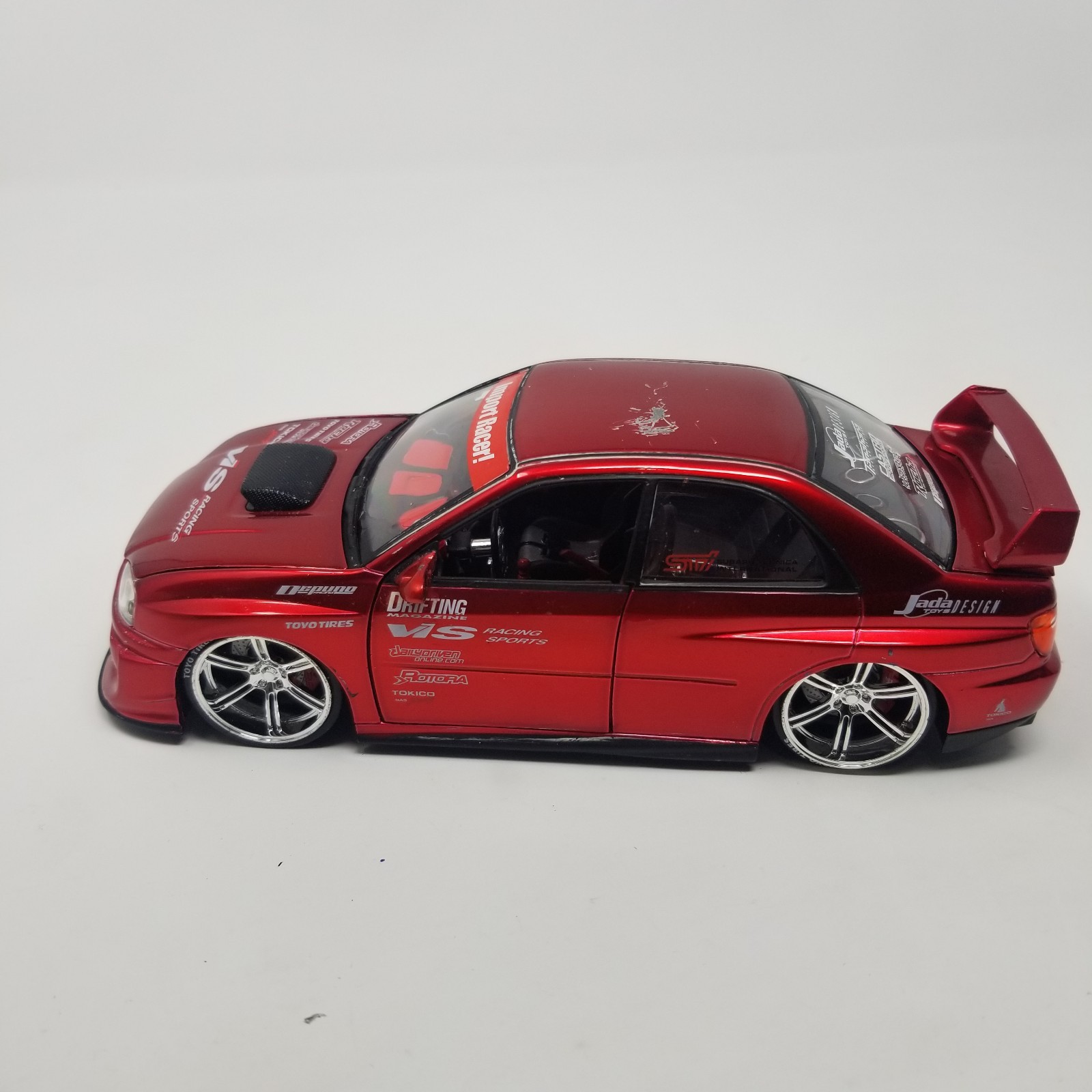 Jada Toys Import Racer 1:24 Scale Red Subaru Impreza WRX STi