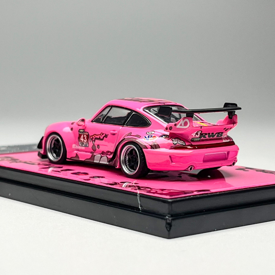 Flame 1:64 Scale Porsche RWB Modification 993 964 Alloy Diecast Model Car Gifts