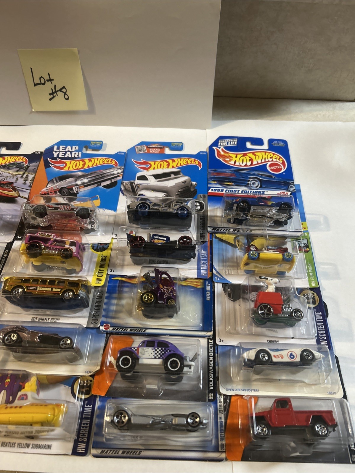 Hot Wheels Lot Of 25 Cars- Various Years, Sets, Series And Models – Unopened
