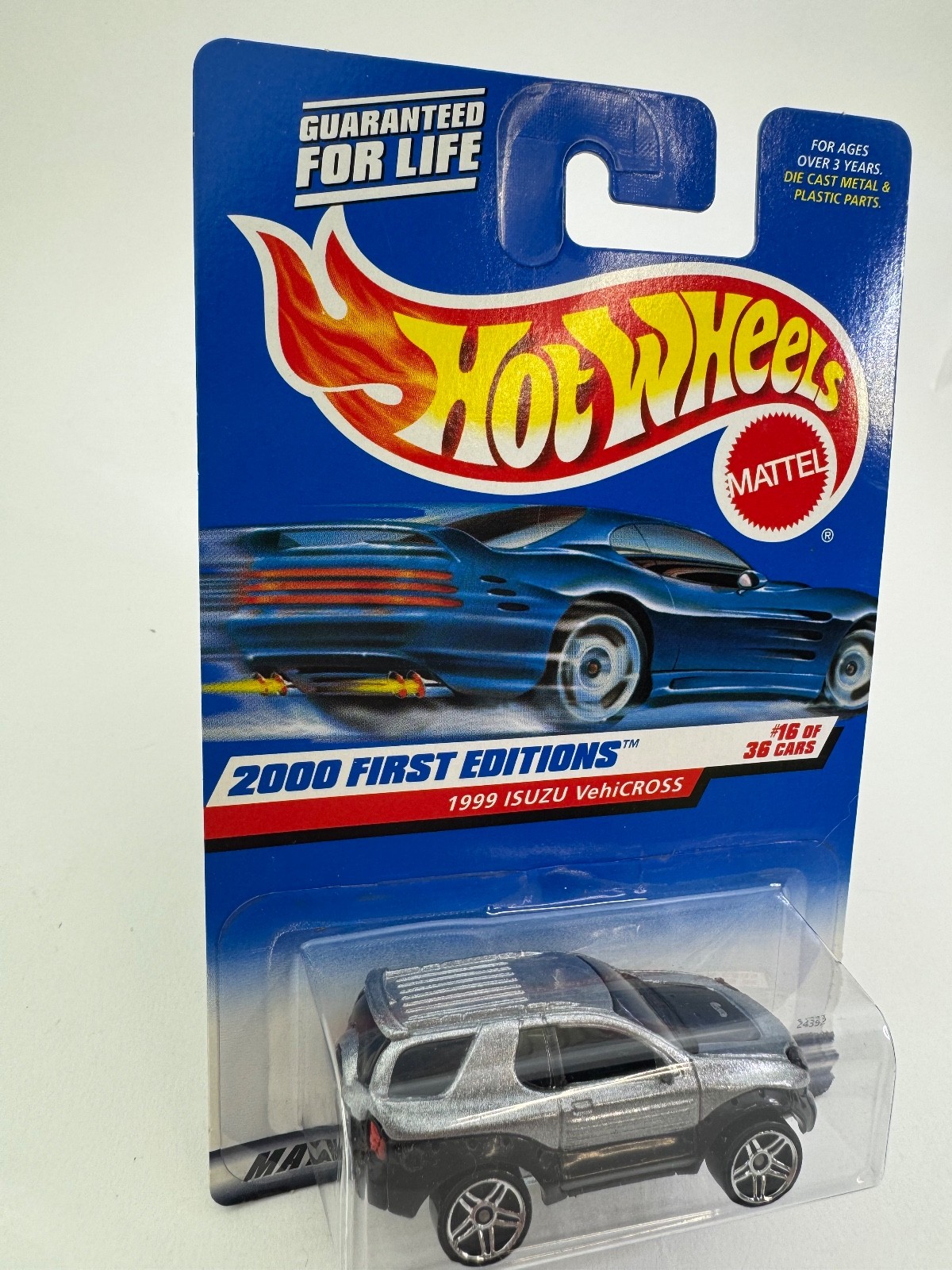 Hot Wheels 2000 First Editions 16/36 Silver 1999 Isuzu VehiCross