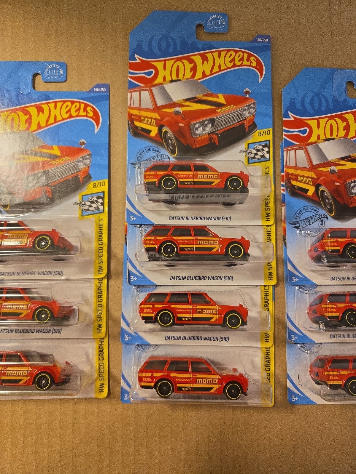 Hot Wheels 2020 # 146 Datsun Bluebird Wagon 510 Red MOMO Lot of 10