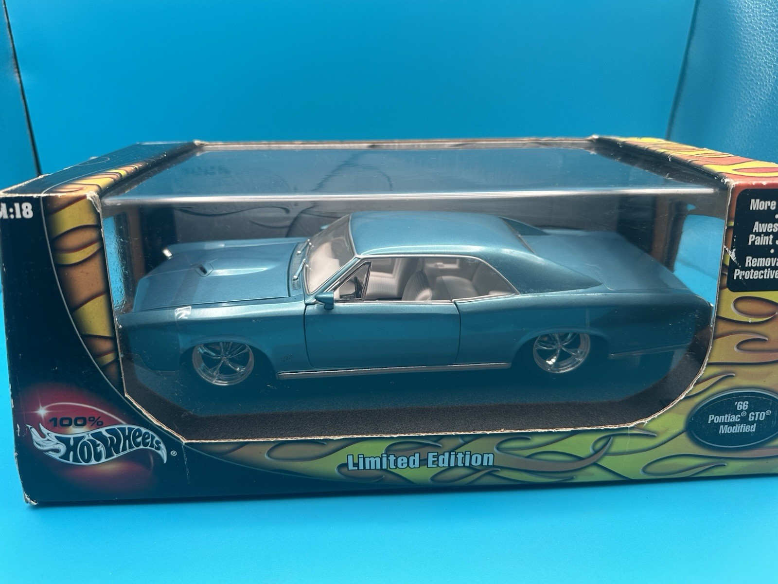 PONTIAC GTO 1966 MODIFIED HOT WHEELS Limited Edition 1:18 2003 100% metal S3C