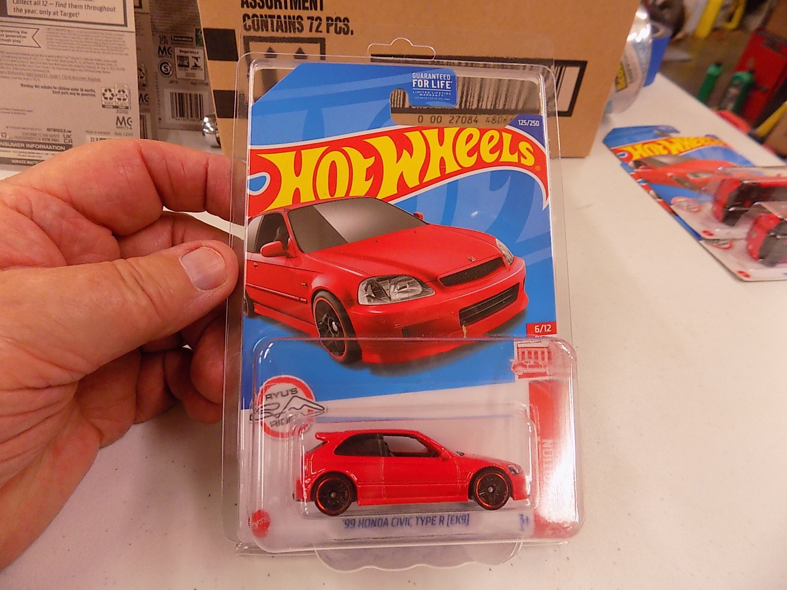 Hot Wheels 2022 Mainline Target Red Edition ’99 Honda Civic Type R EK9 Red #125