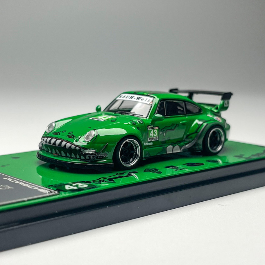 Flame 1:64 Scale Porsche RWB Modification 993 964 Alloy Diecast Model Car Gifts