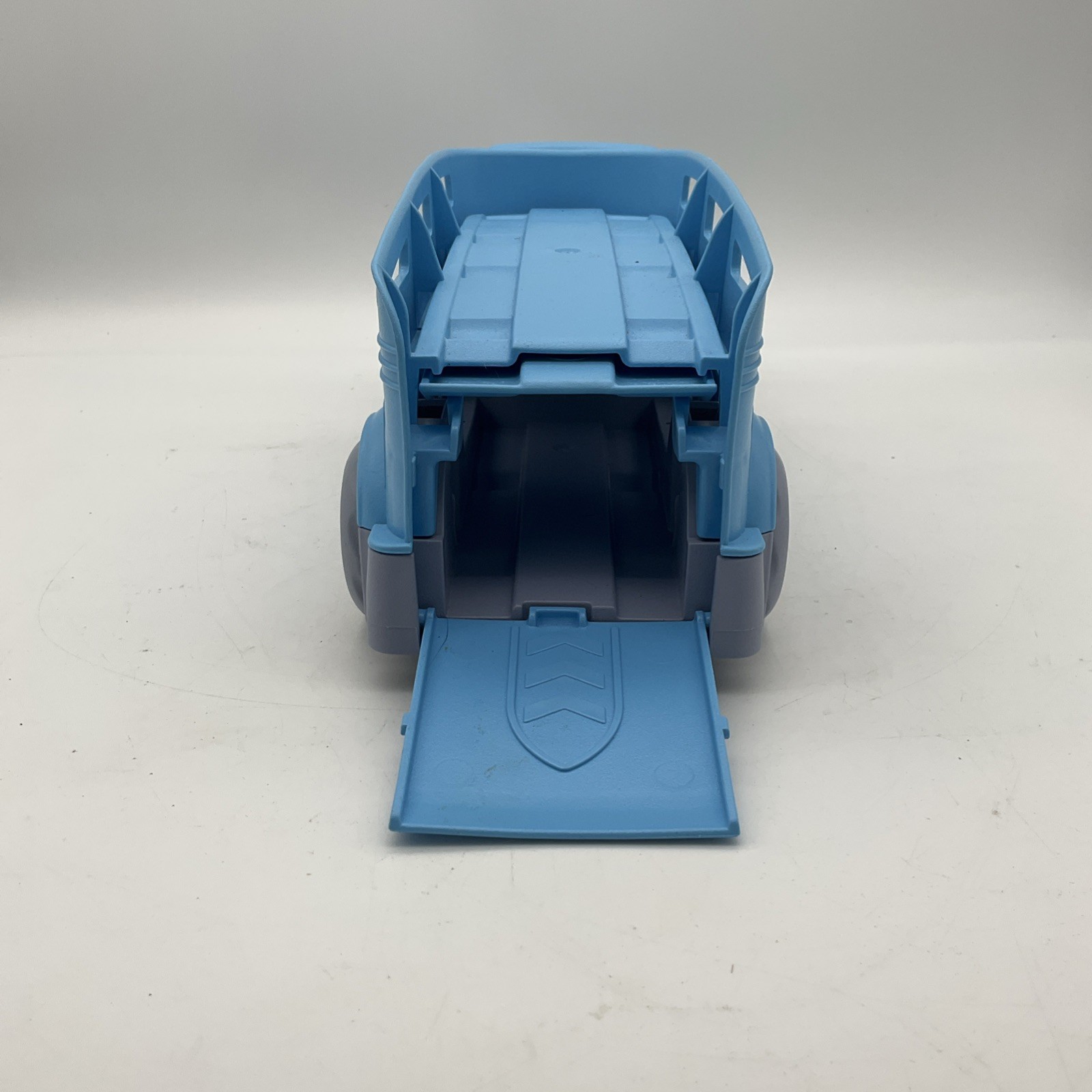 Green Toys Transport Company Light Blue And Gray Car Carrier