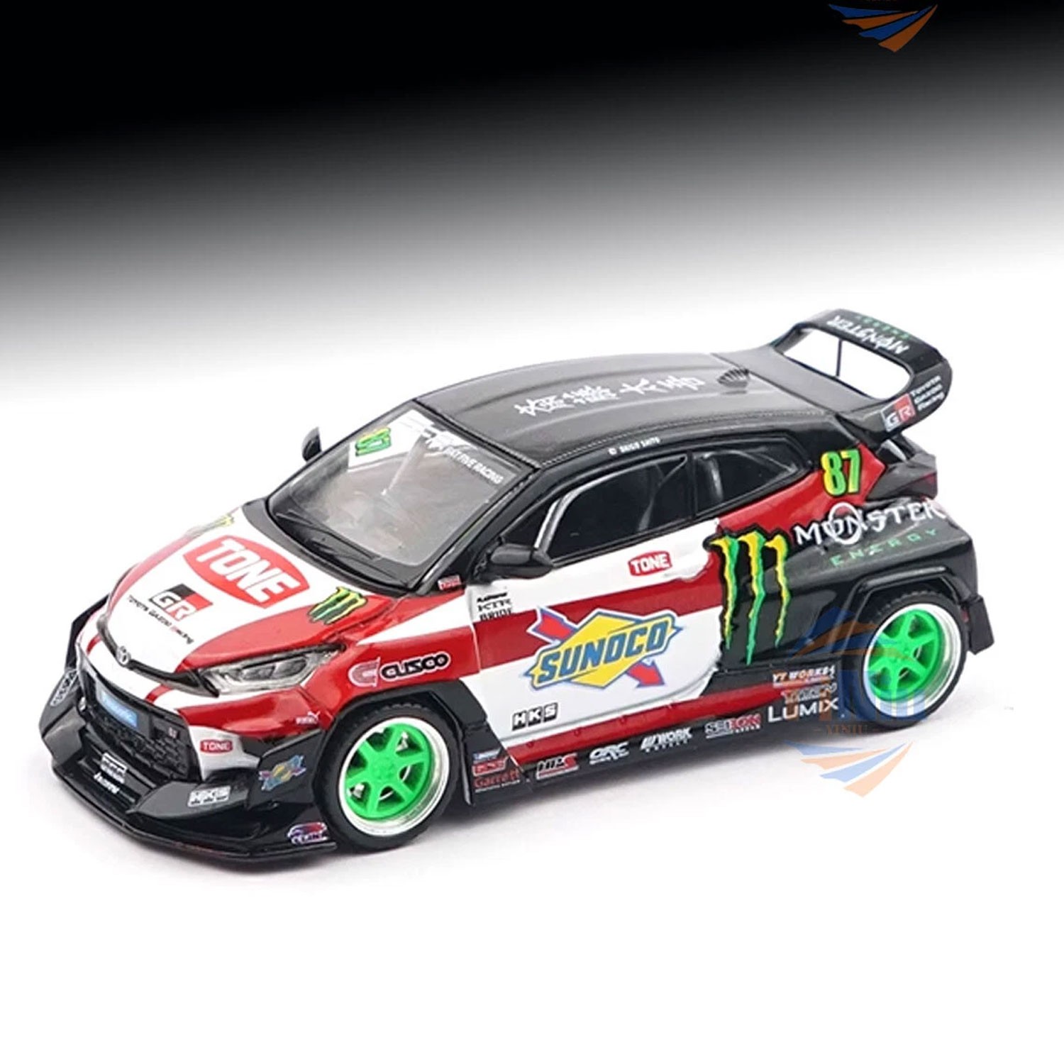 1/64 Yaris Monster Energy Diecast Car Model – Miniature Alloy Collectible