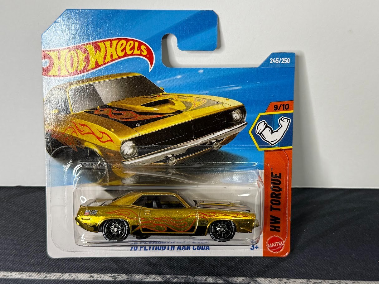 2026 Hot Wheels Super Treasure Hunt ‘70 Plymouth AAR Cuda Short Card W/Protector