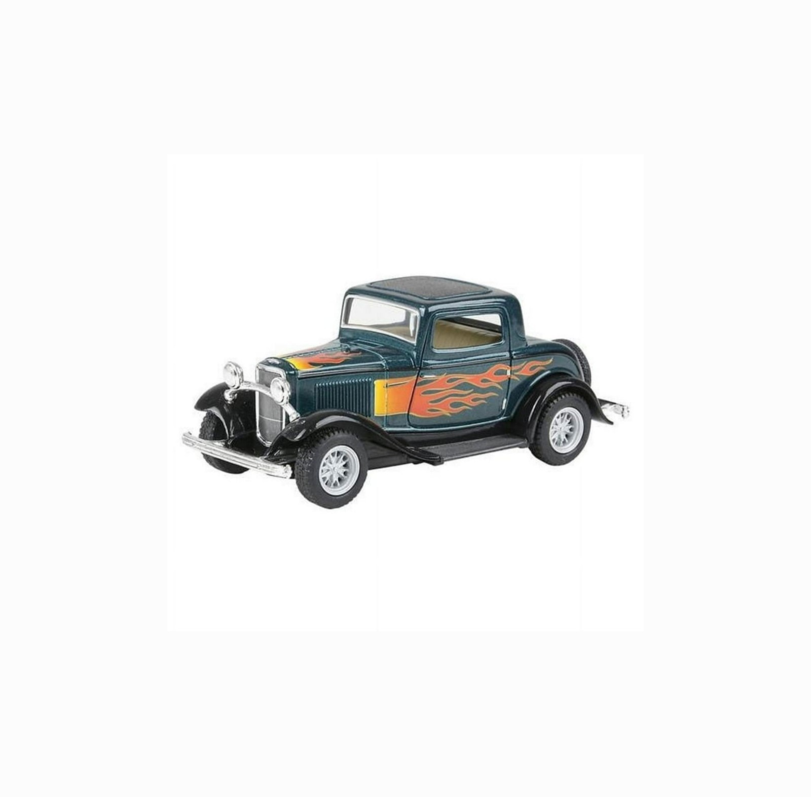 (5332DF) 1932 Ford 3 Window 1:32 Escale Green Color /W Flames