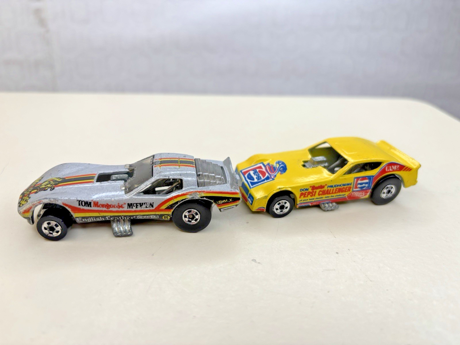 Lot Vintage Hot Wheels Pepsi Challenger Mongoose Funny Car Dragster 1977