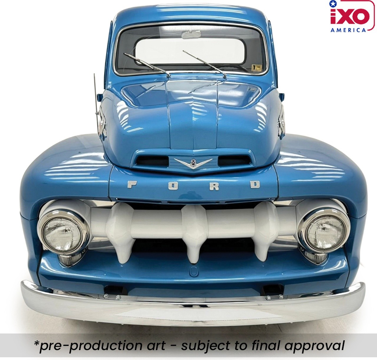 1952 Ford F1 Light Blue in 1:24 scale by IXO