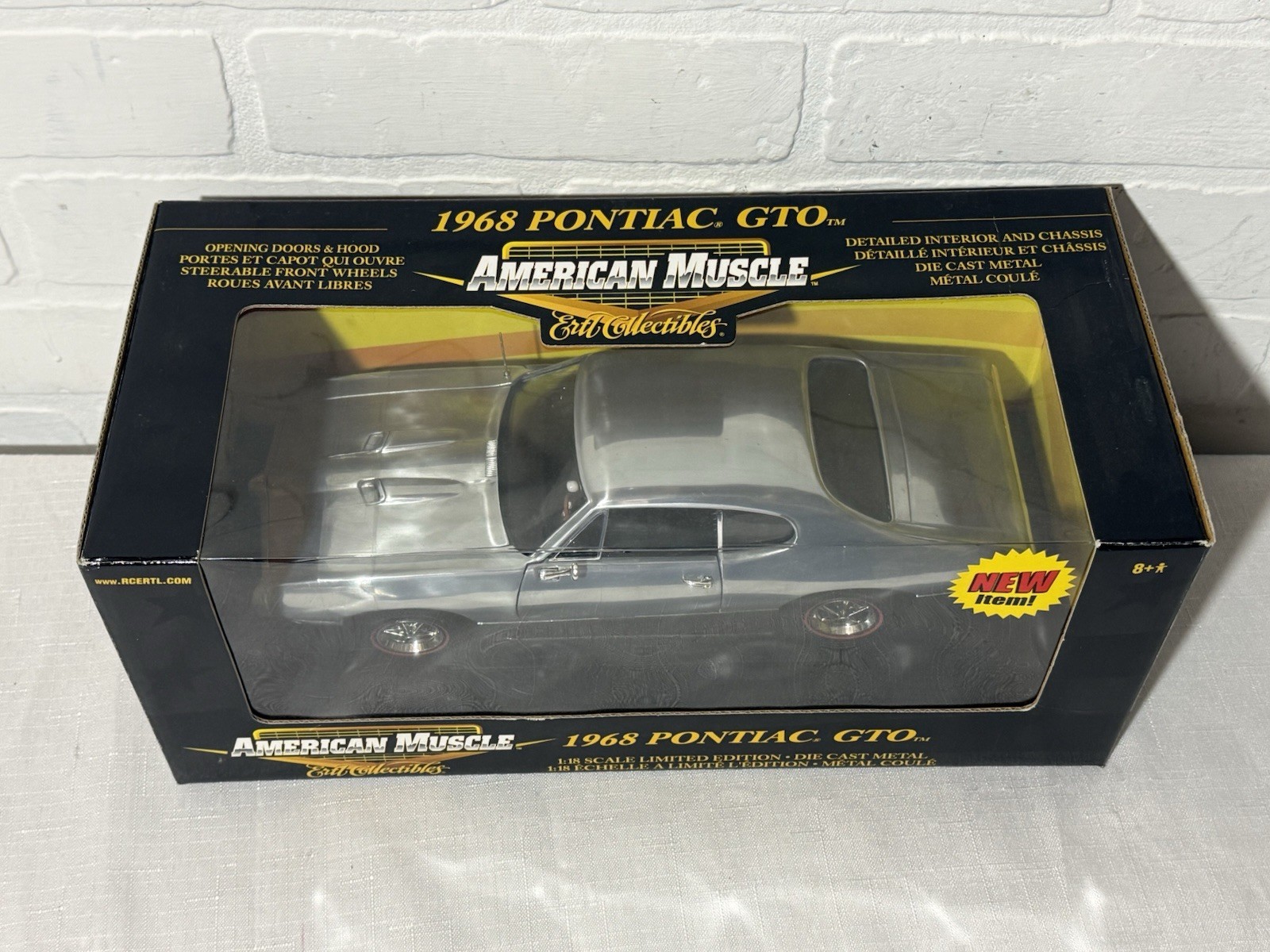 1/18 Ertl 1968 Pontiac GTO Raw Unpainted CHASE 1 of 1000 Factory Sealed Box