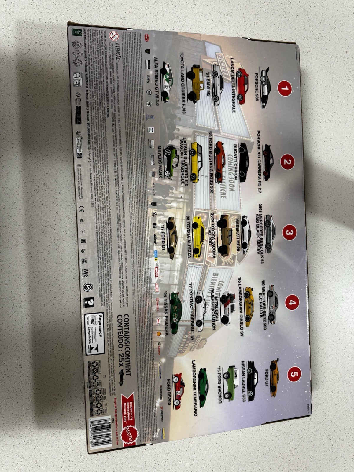 Hot Wheels Boulevard Factory Set of 25 HRW96 1/64 scale Sealed Mattel