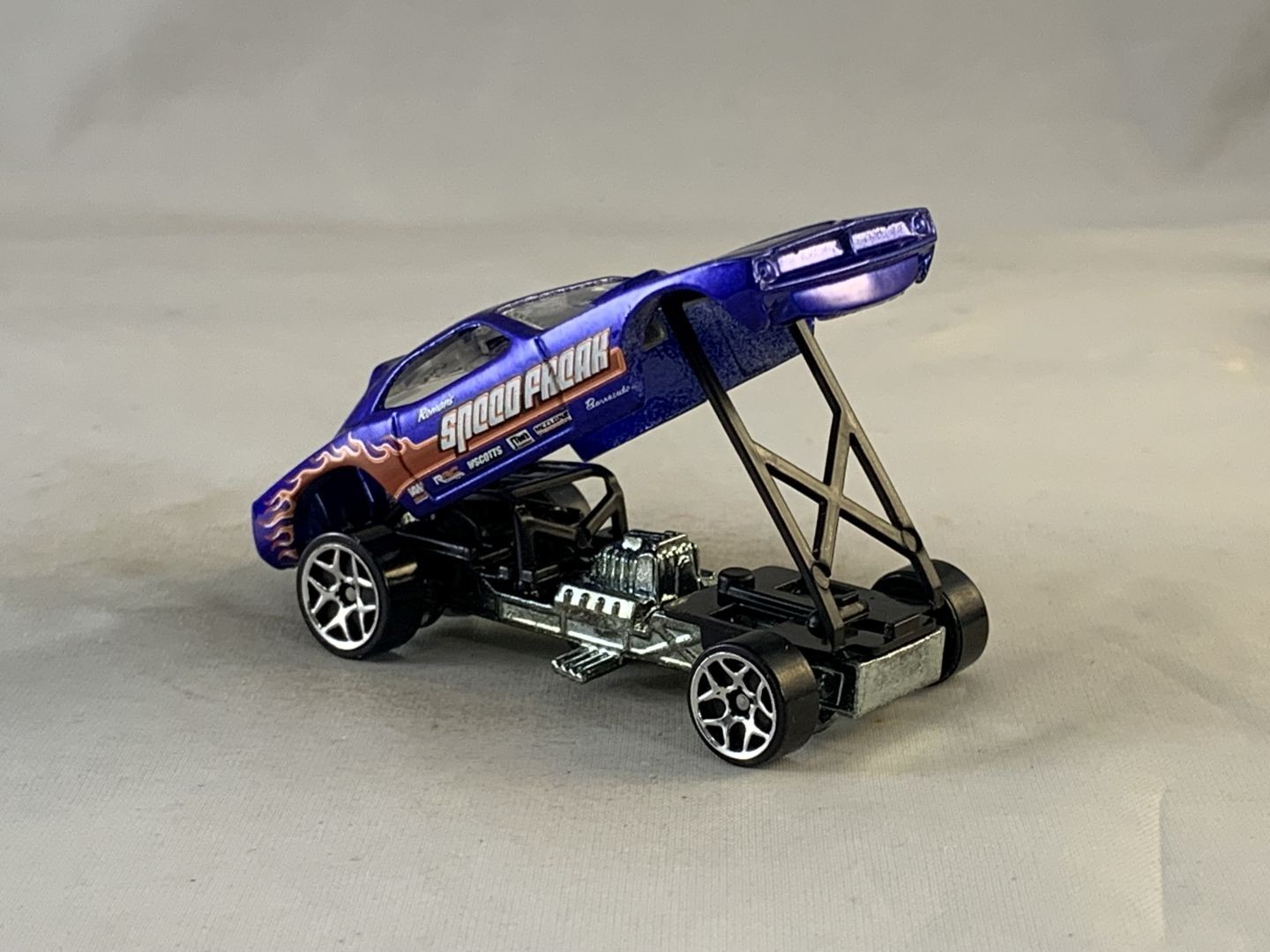 Hot Wheels Plymouth Barracuda Funny Car 2005 Mainline #183 Dark Blue Y5s