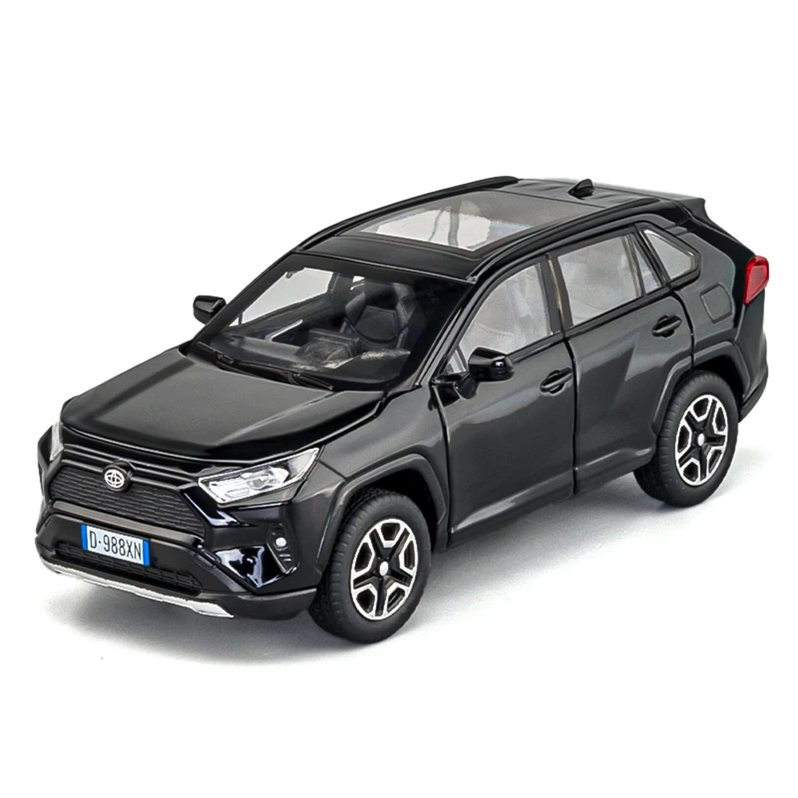 1:32 Toyota RAV4 Off-Road Car Alloy Model Diecast with Sound Light Kids Gift NEW