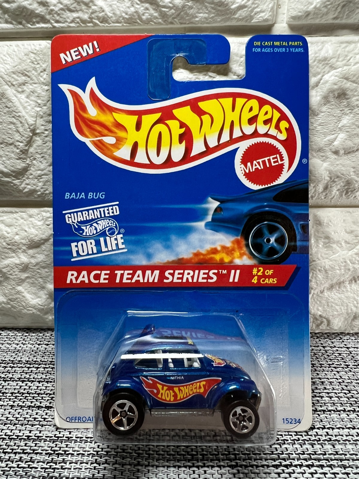 Hot Wheels Race Team Series II #2 of 4 Cars Baja Bug Collector #393 Blue