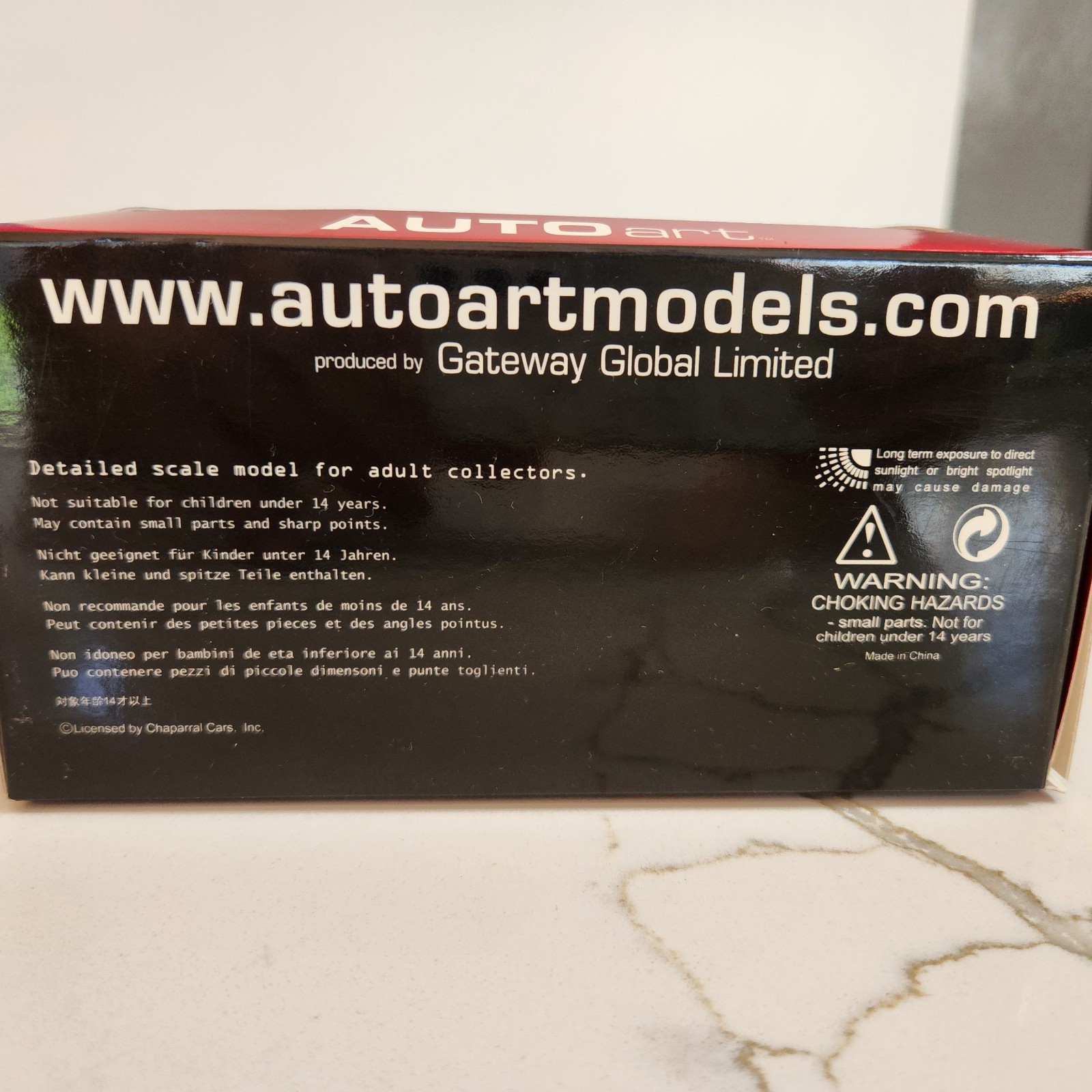 MINT IN BOX AUTO ART CHAPARRAL 2 SPORT RACER 1965 #66 DIECAST CAR