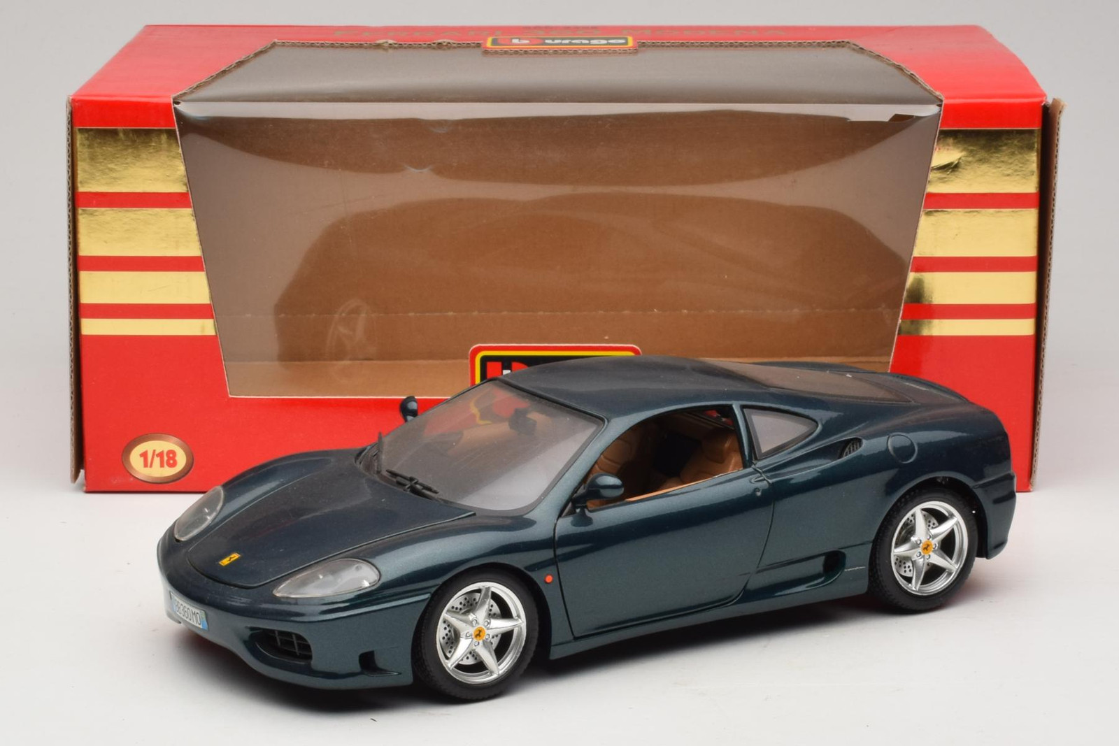 3358-G2 Ferrari 360 Modena Dark Green Metallic BBurago 1/18