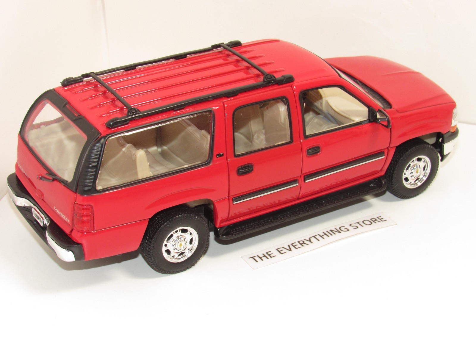 WELLY CHEVY SUBURBAN LT 2500 8 INCHES LONG BRIGHT RED NEW NO BOX FREE SHIP