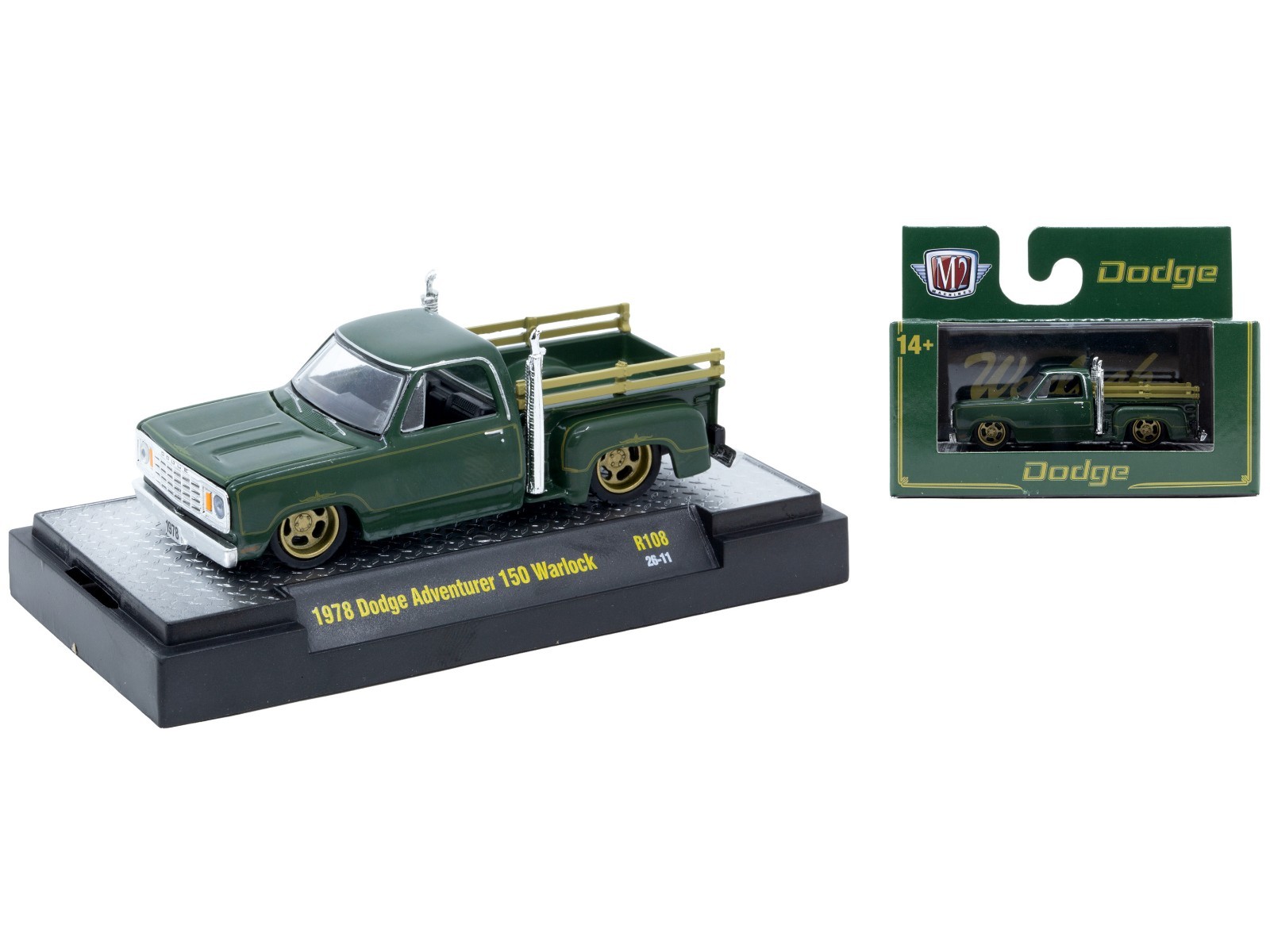AUTO THENTICS 6 PC CAR SET RELEASE 108 IN CASES 1/64 BY M2 MACHINES 32500-108