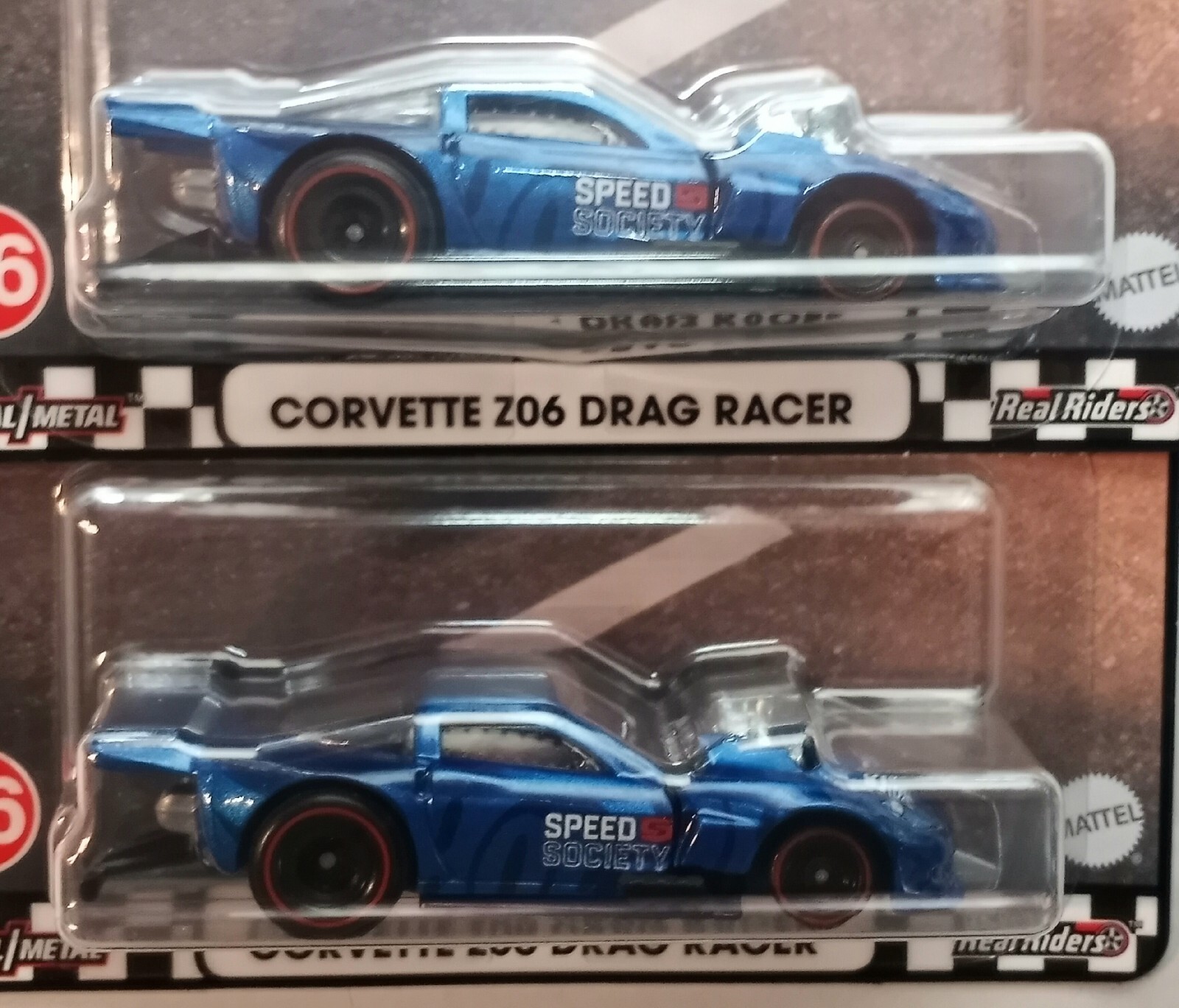 Hot Wheels Boulevard Corvette Z06 Drag Racer Laughlin Premium Real Riders Lot x2