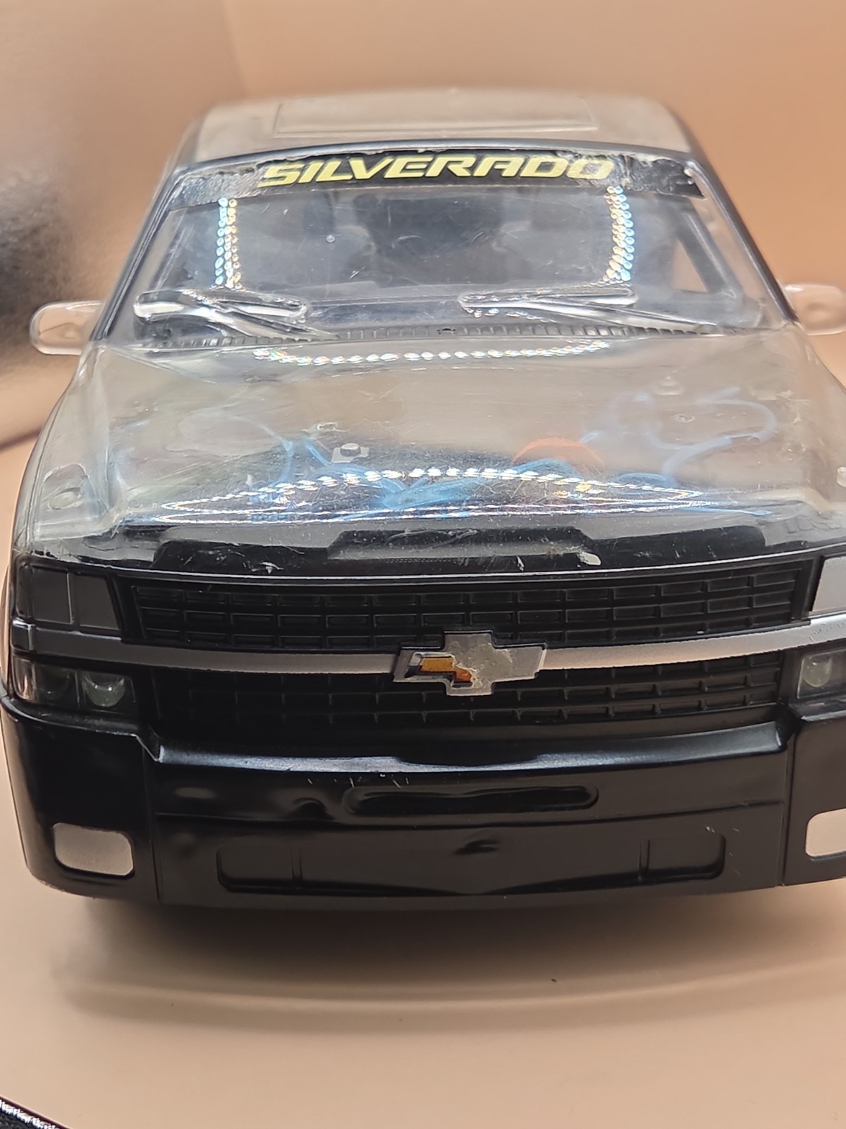 R/C 1999 Chevy Silverado Truck Clear Model Pickup NO CONTROLLER UNTESTED