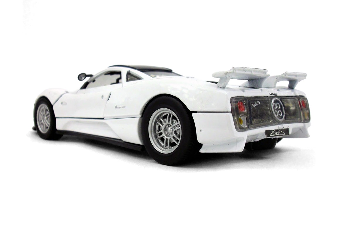 PAGANI ZONDA C12 W/SUNROOF WHITE 1/24 DIECAST CAR SHOWCASTS 77272WT
