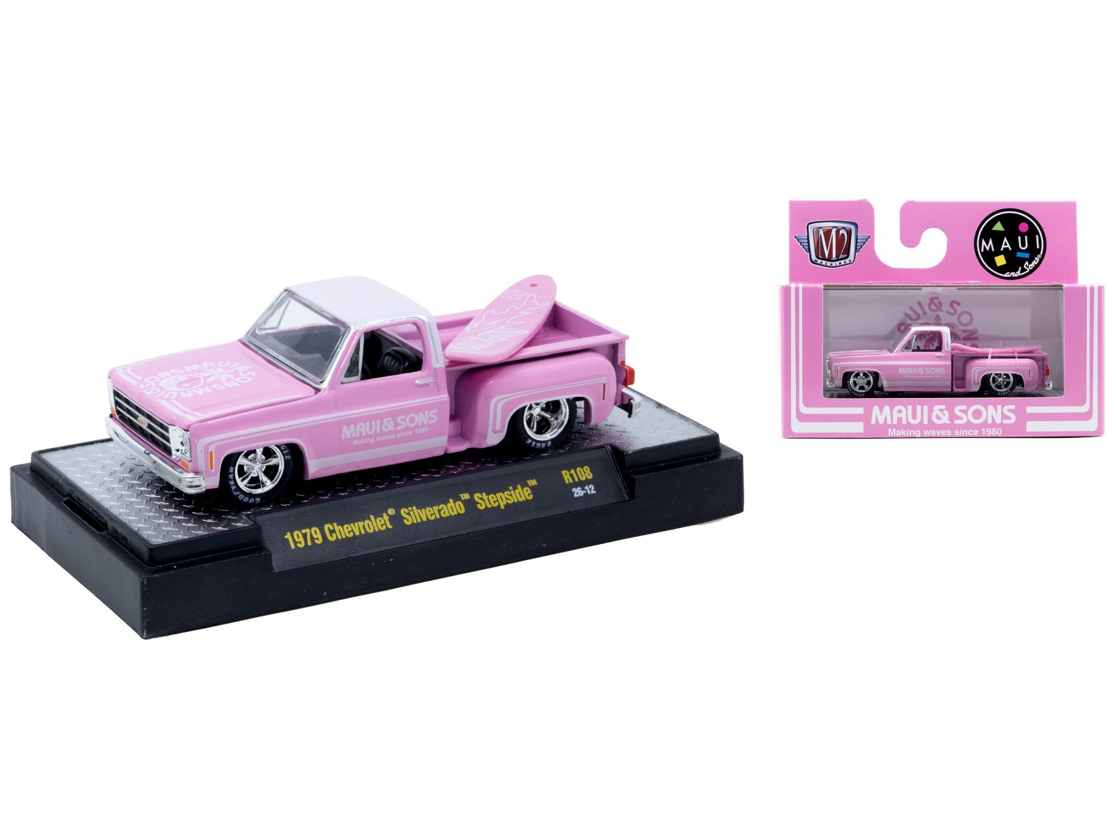 AUTO THENTICS 6 PC CAR SET RELEASE 108 IN CASES 1/64 BY M2 MACHINES 32500-108