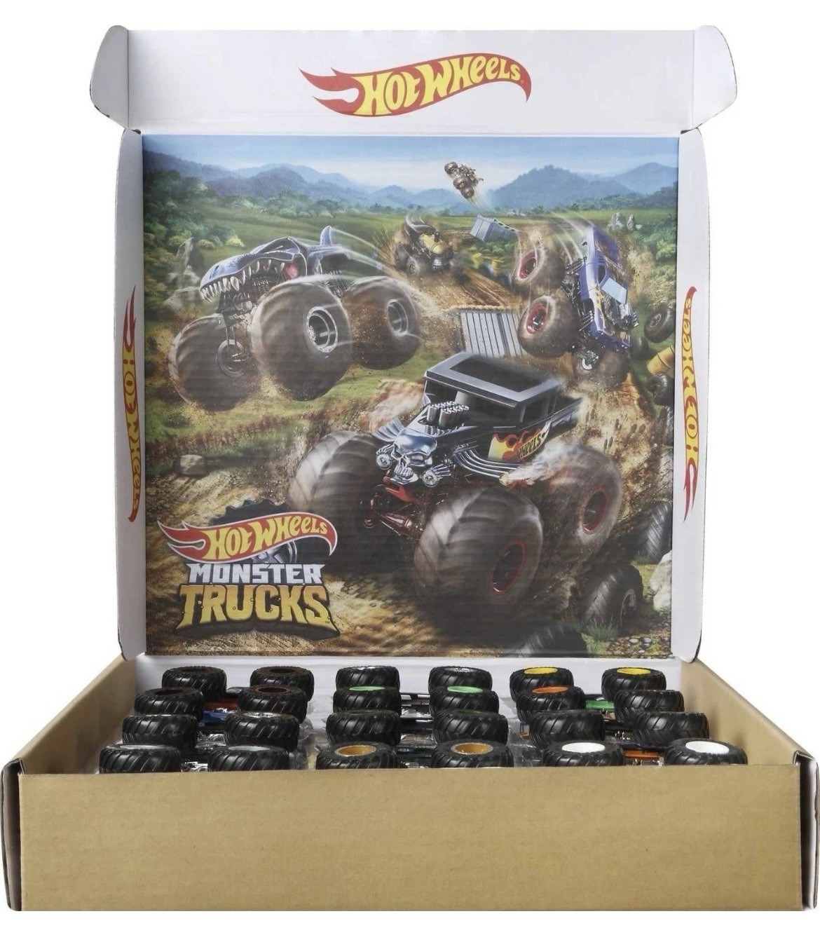Ultimate Chaos 12 Pack Hot Wheels Monster Trucks 1:64 Scale Die-Cast Toy Vehicle