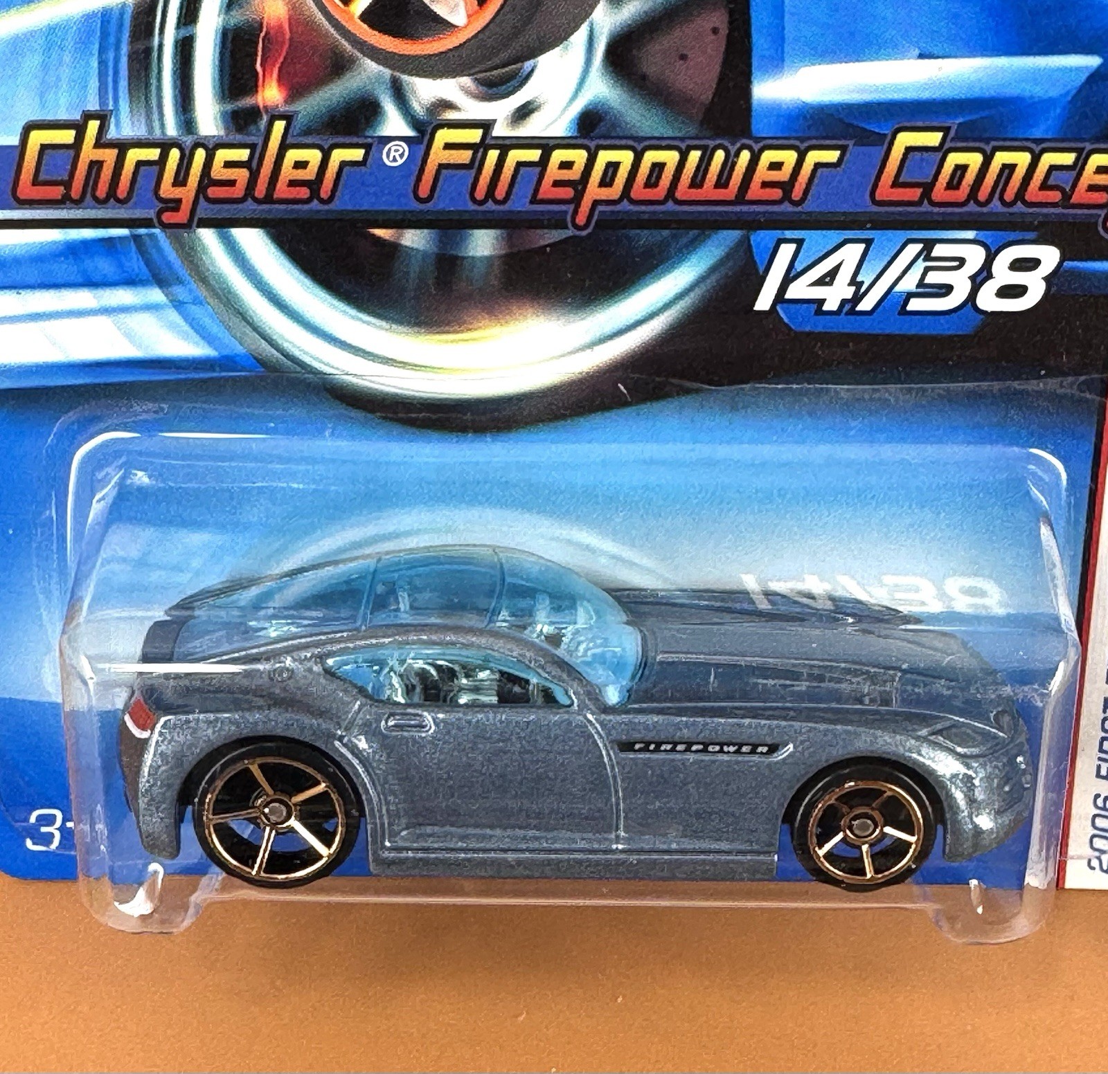 Hot Wheels 2006 First Editions CHRYSLER FIREPOWER CONCEPT Blue (lot of 2) 14/38
